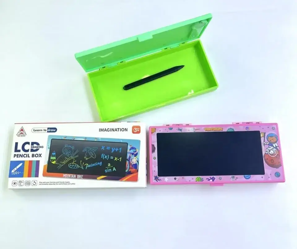 Piórnik z tabletem LCD Drawing Pencil Box, mix kolorów