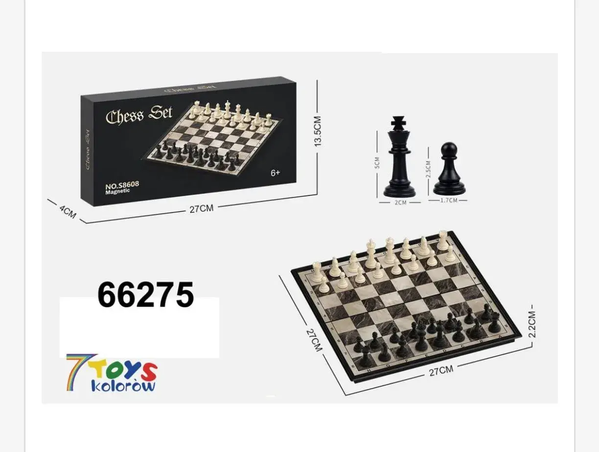 Zabawki Szachy magnetyczne Chess Set 27x27cm