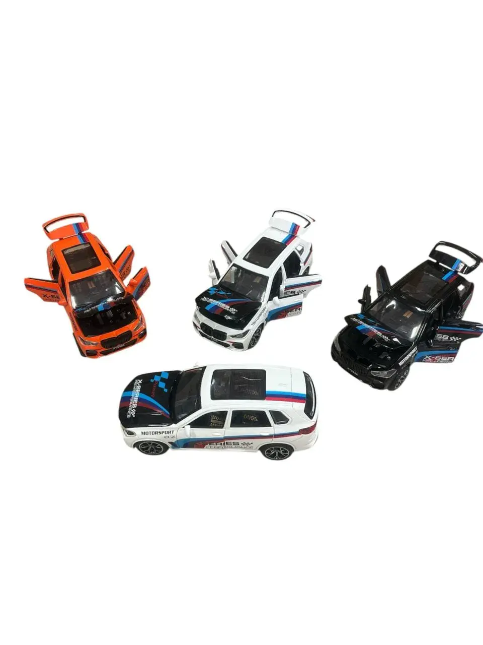 Samochód Motor Sport X-Series, otwierane elementy, zestaw 6 szt.