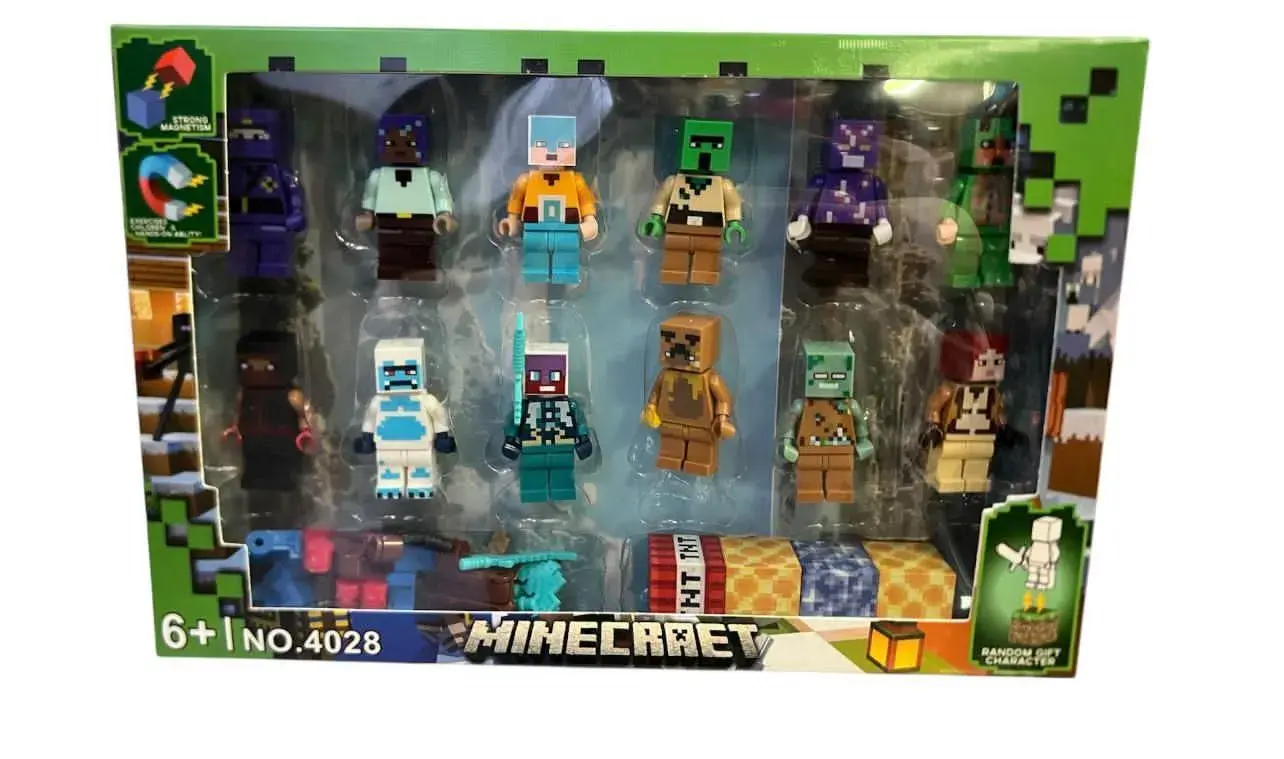 Magnetyczny Zestaw Figurek Minecraft 12 szt. 6+ NO4028