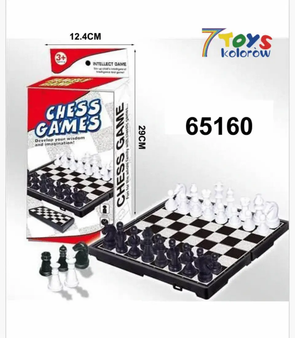 Zabawka Chess Games - Szachy Składane, Plansza 29cm