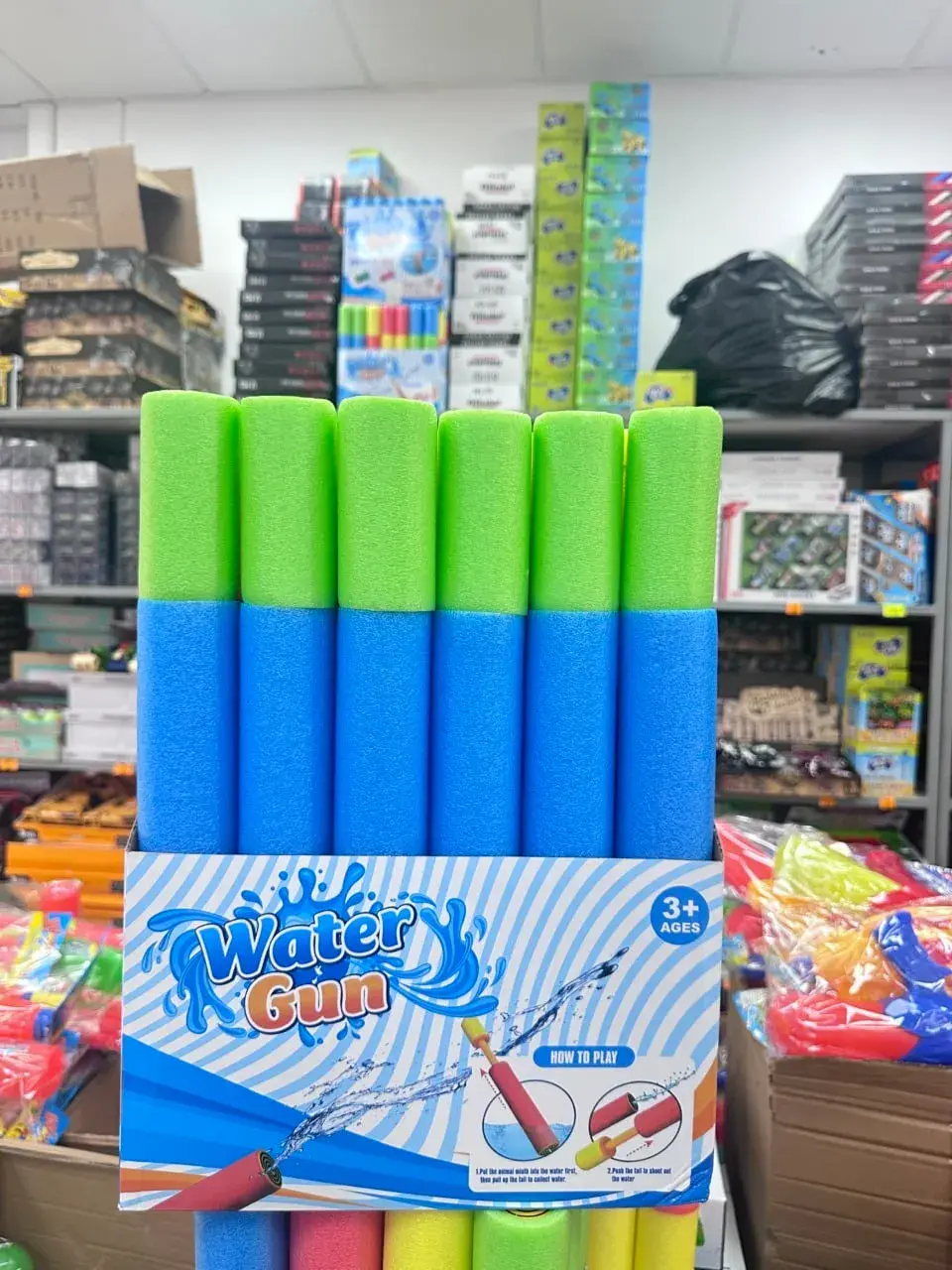 Pistolety Water Gun Piankowe Sikawki 12 szt. 3+