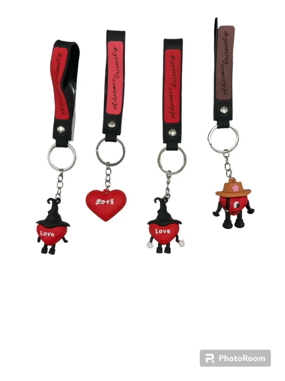 Brelok do Kluczy Serce Love z Paskiem Advance Bravely, 24 szt.