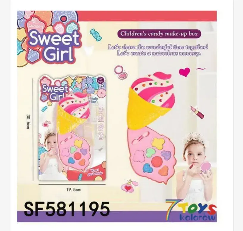 Zestaw kosmetyków dla dzieci Sweet Girl Candy Make-up 30x19,5 cm