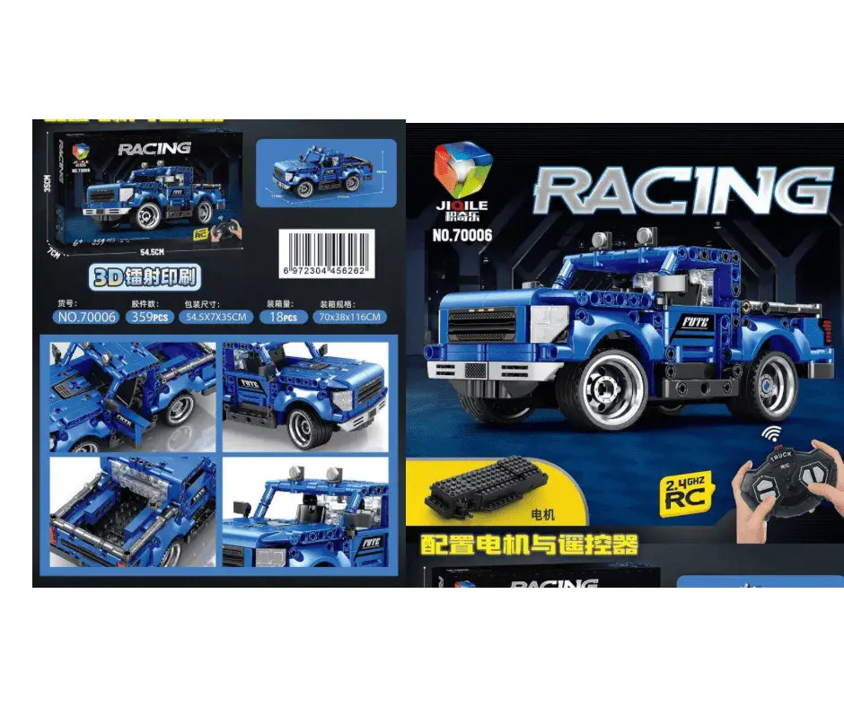 Klocki Samochód Terenowy 359PCS RC JIQILE Niebieski PK14622