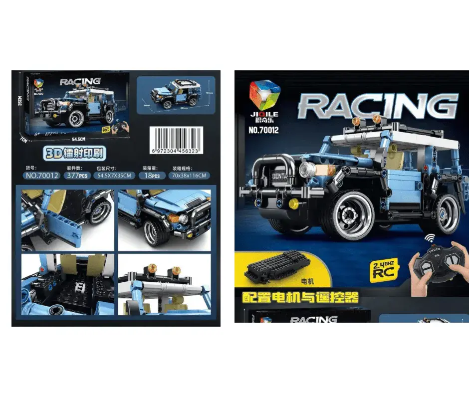 Klocki Samochód Terenowy RC 377PCS JIOILE Zdalnie Sterowany