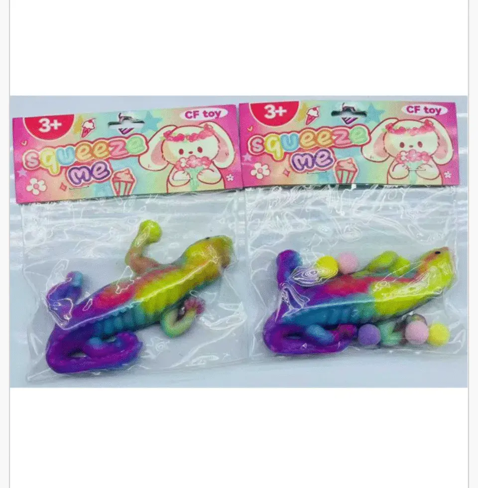 Zabawka Squishy Jaszczurka Kolorowa Squeeze Me 16 szt.