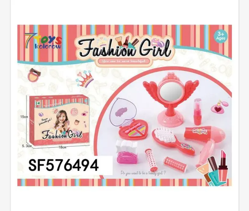 Zestaw zabawek Fashion Girl kosmetyki 15x10 cm