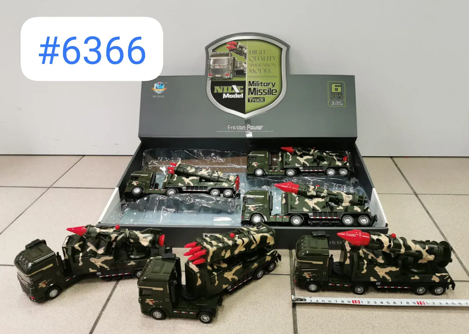 Zabawki Samochody Military Kamuflażowe z Rakietami