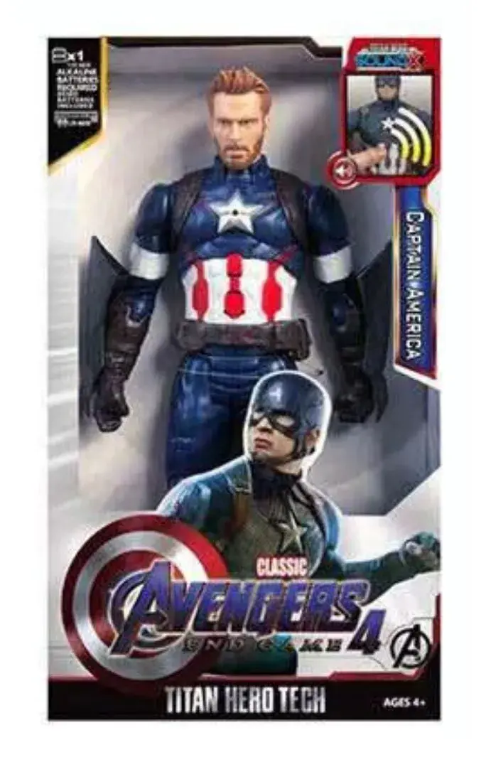 Figurki Avengers Kapitan Ameryka Titan Hero Tech Sound FX 6 szt