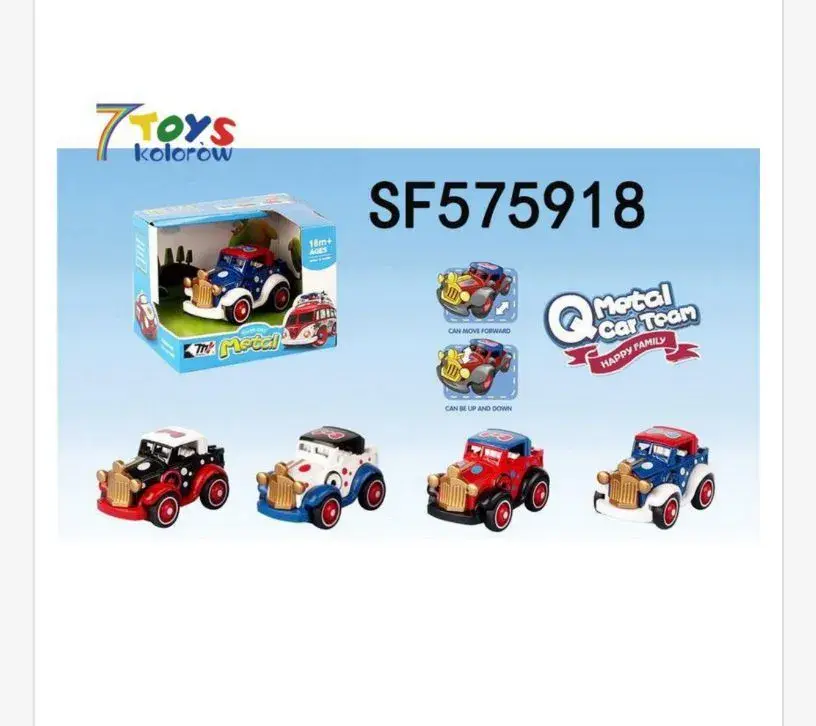 Zabawki Samochody Metalowe Cartoon Happy Family SF575918