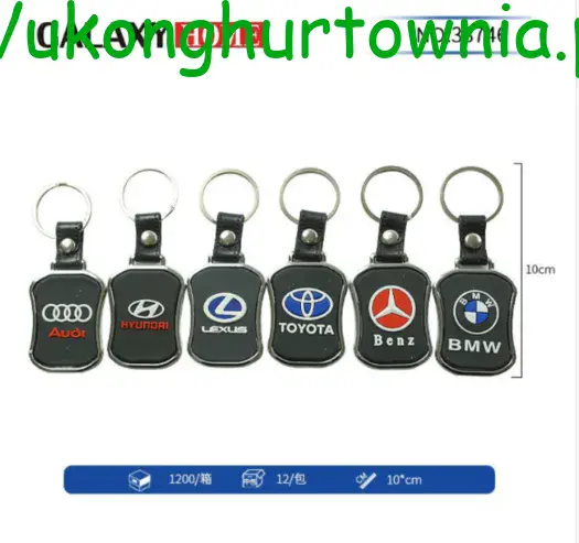 Brelok do Kluczy Samochodowy Logo Mix 10cm 12szt