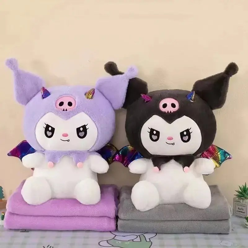 Maskotka Kuromi z Rogami i Skrzydłami Mix Kolorów Na Kocyk