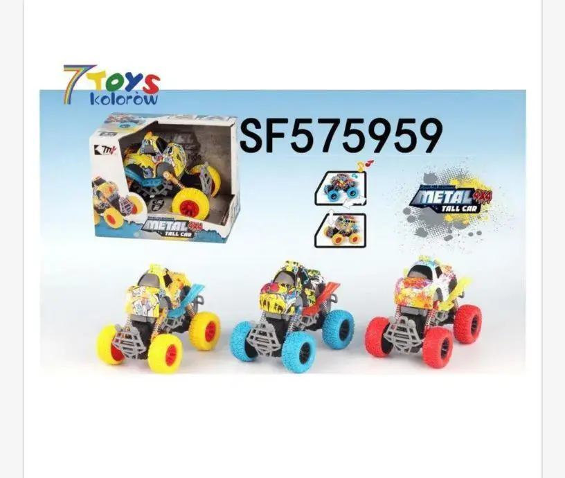 Zabawka quad ATV 7Toys kolorowy metaliczne koła SF575959