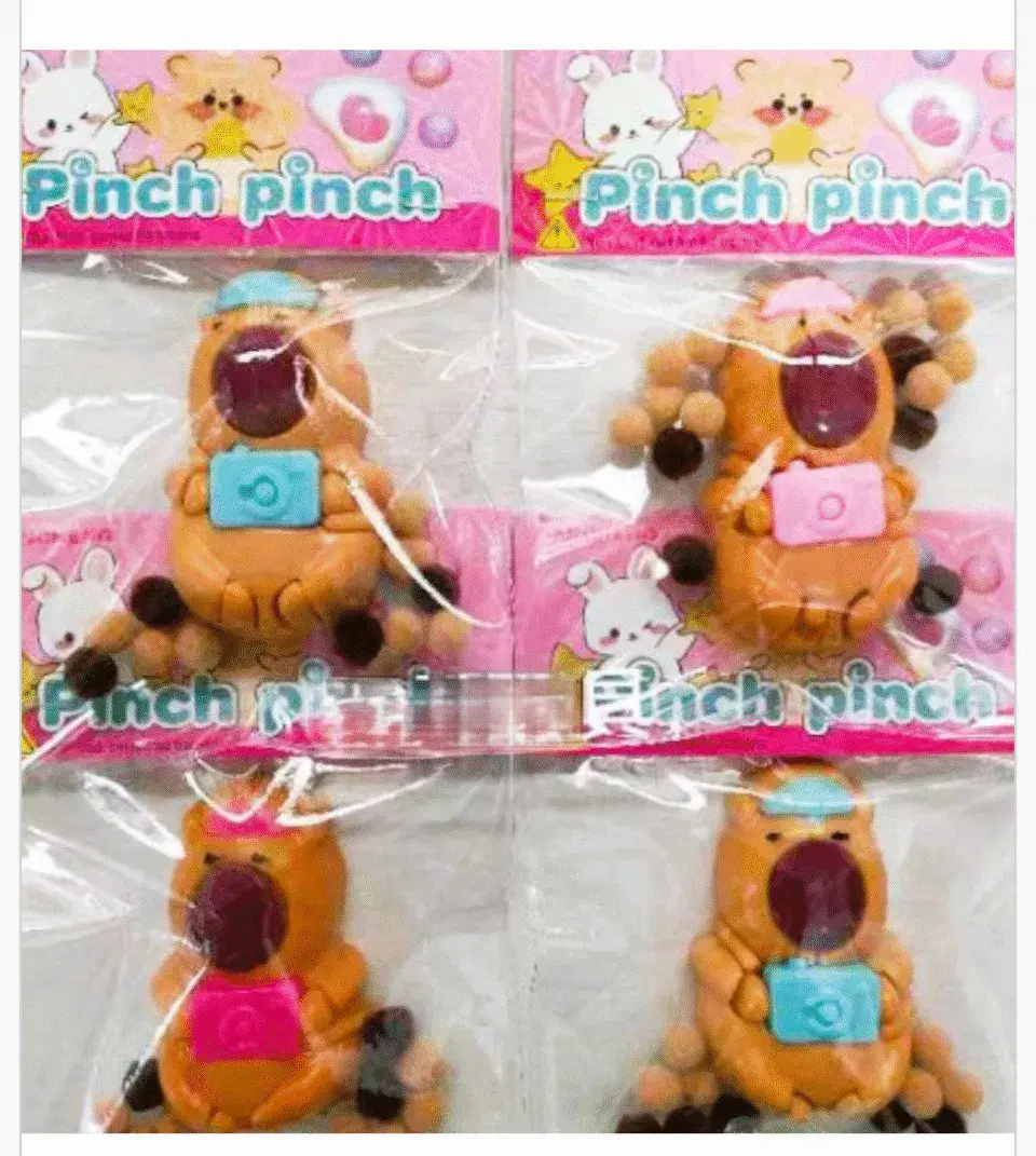 Zabawka Squeeze Toys Gniotek Kapibara z Aparatem 24 szt.