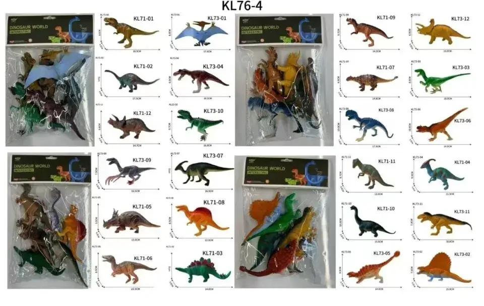 Zestaw figurek Dinozaury Dinosaur World Mix 12 szt. K74