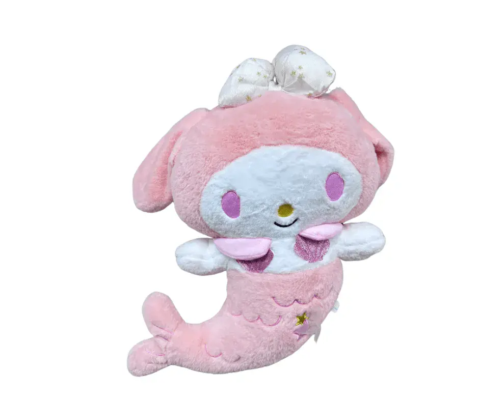 Maskotka Pluszowa Syrenka Różowa z Kokardą 38cm