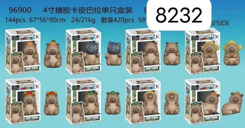 Figurki Pop Kapibara 16 szt - Winylowe figurki kolekcjonerskie mix