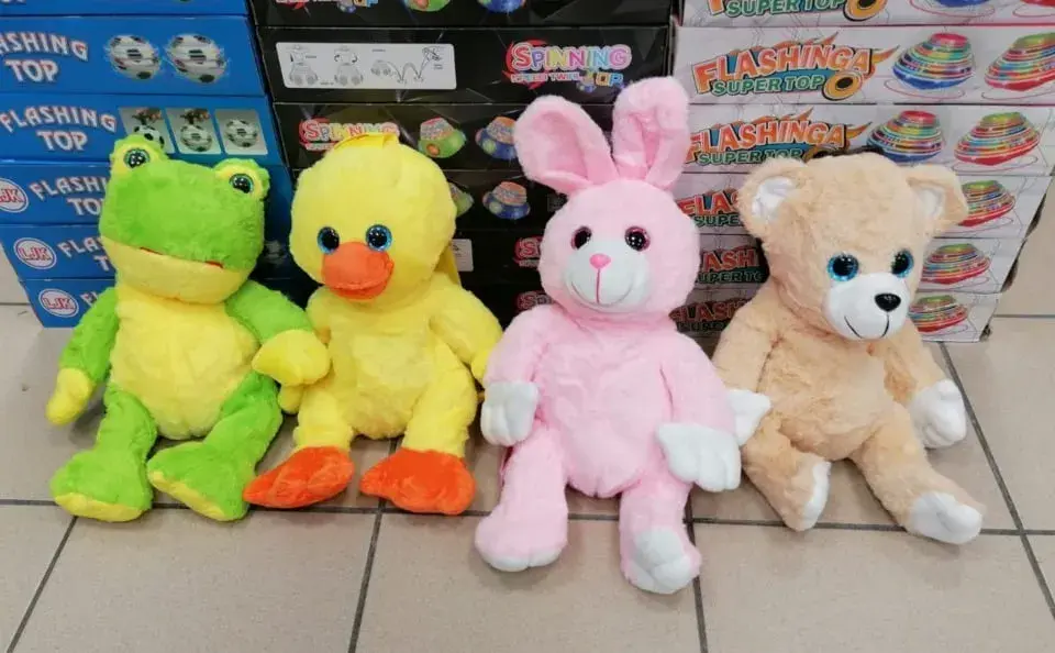 Plecak dla Dzieci Maskotka Pluszowa Mix Wzorów 6szt