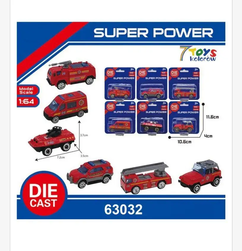 Zabawki Samochody Super Power Die Cast 63032