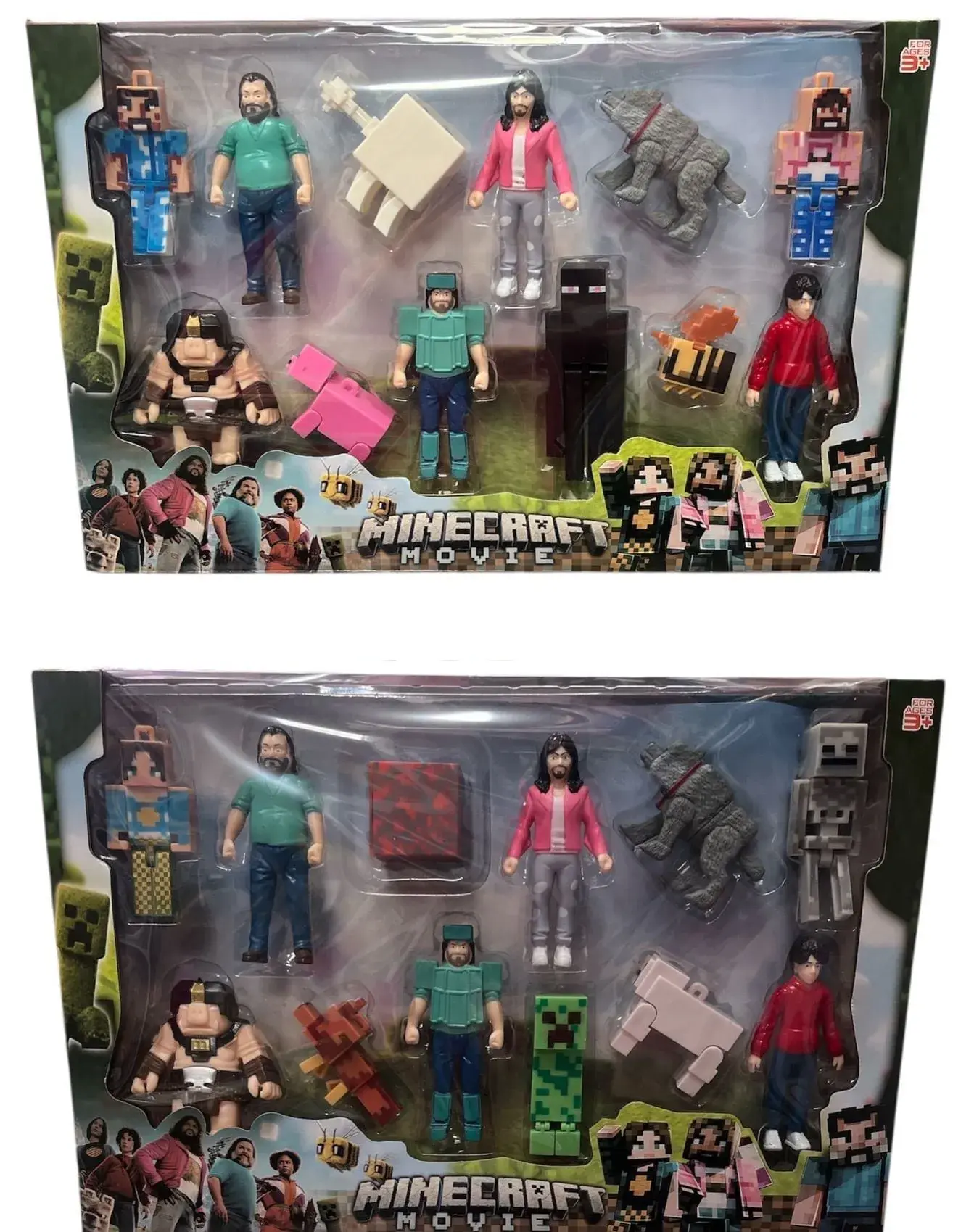 Figurki Minecraft Movie - Zestaw Postaci i Mobów (6 szt/paczka)