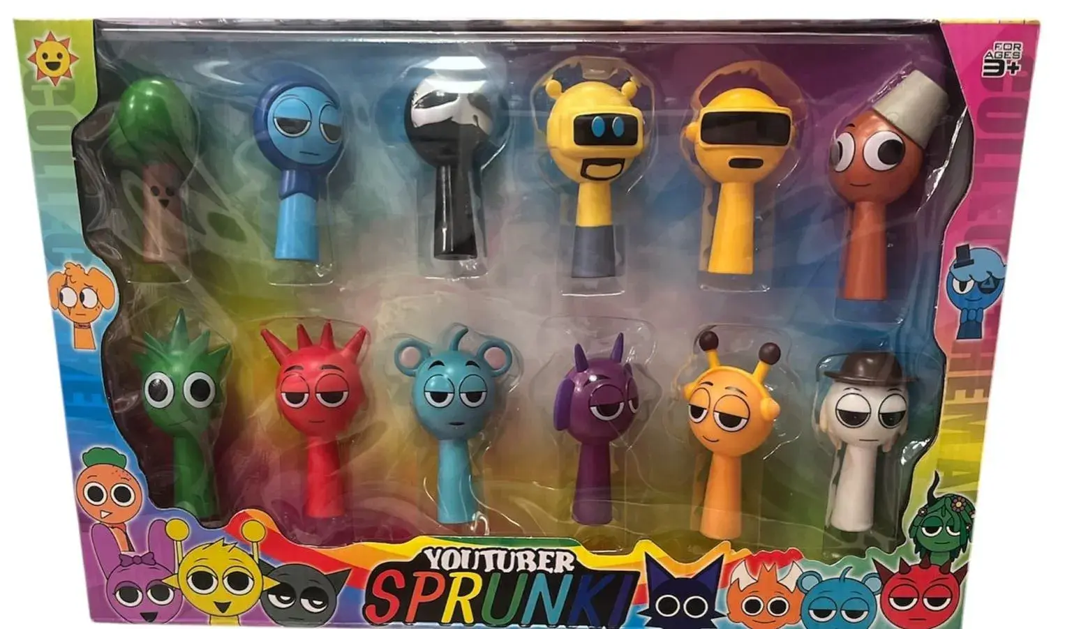 Figurki Sprunki Zestaw 12 szt. - Postacie Youtuber Sprunki
