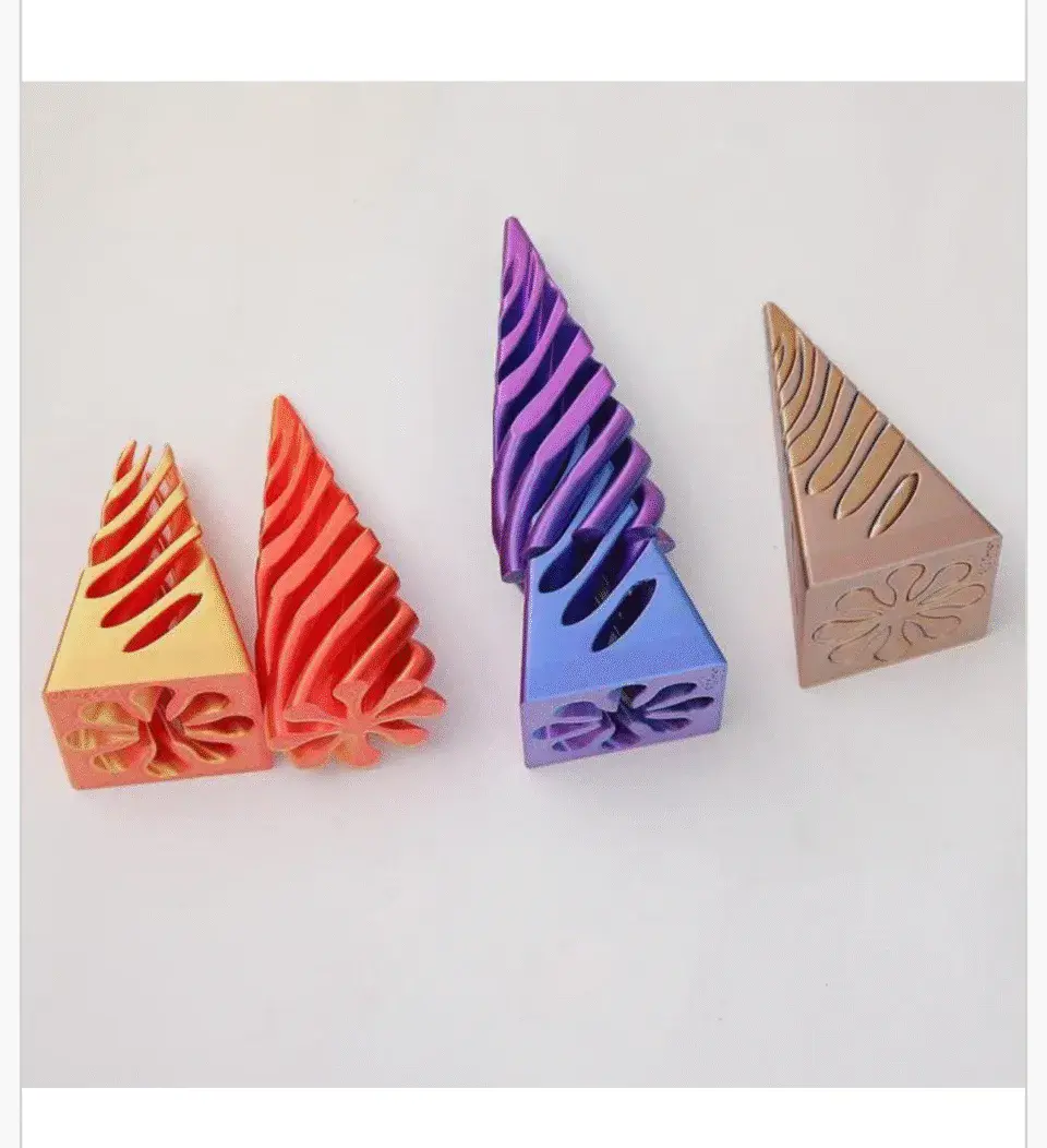 Zabawka Edukacyjna Spiralna Piramida Metaliczna Mix 24 szt.