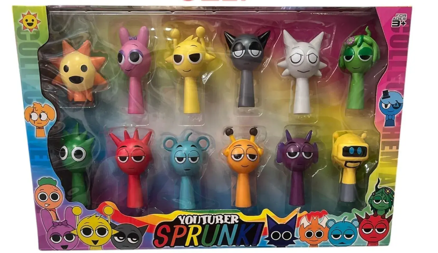 Figurki Sprunki Zestaw Kolekcjonerski 12 szt. Youtuber Sprunki
