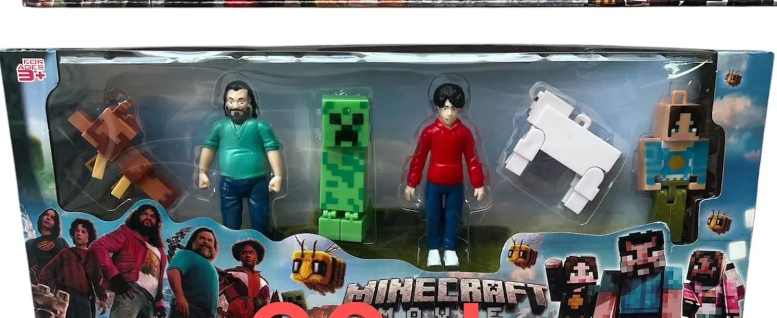 Figurki Minecraft Movie - Zestaw 6 szt, Postacie z Filmu