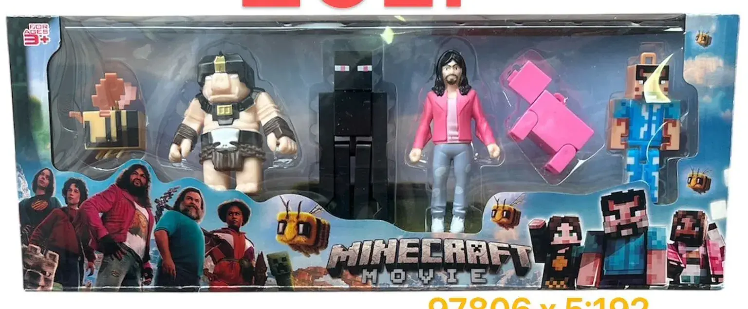 Figurki Minecraft Movie - Zestaw 6 szt kolekcjonerskich