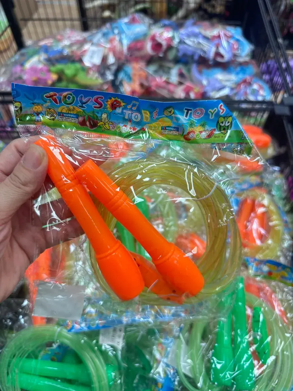 Skakanka Sportowa dla Dzieci, Plastikowe Rączki, Mix Kolorów