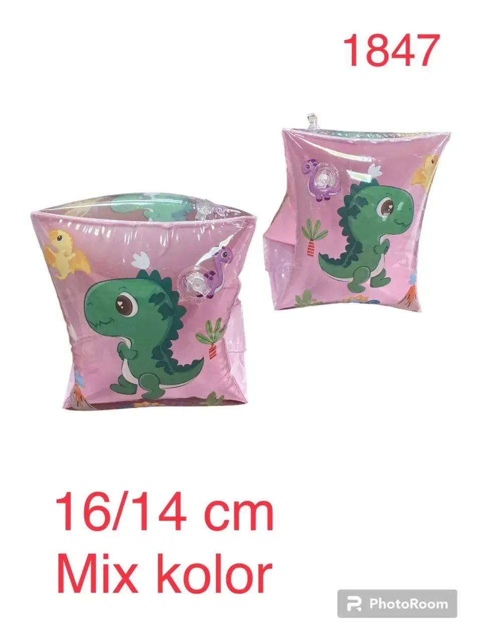 Rękawki do Pływania Dmuchane 16/14cm Dinozaur Mix Kolorów