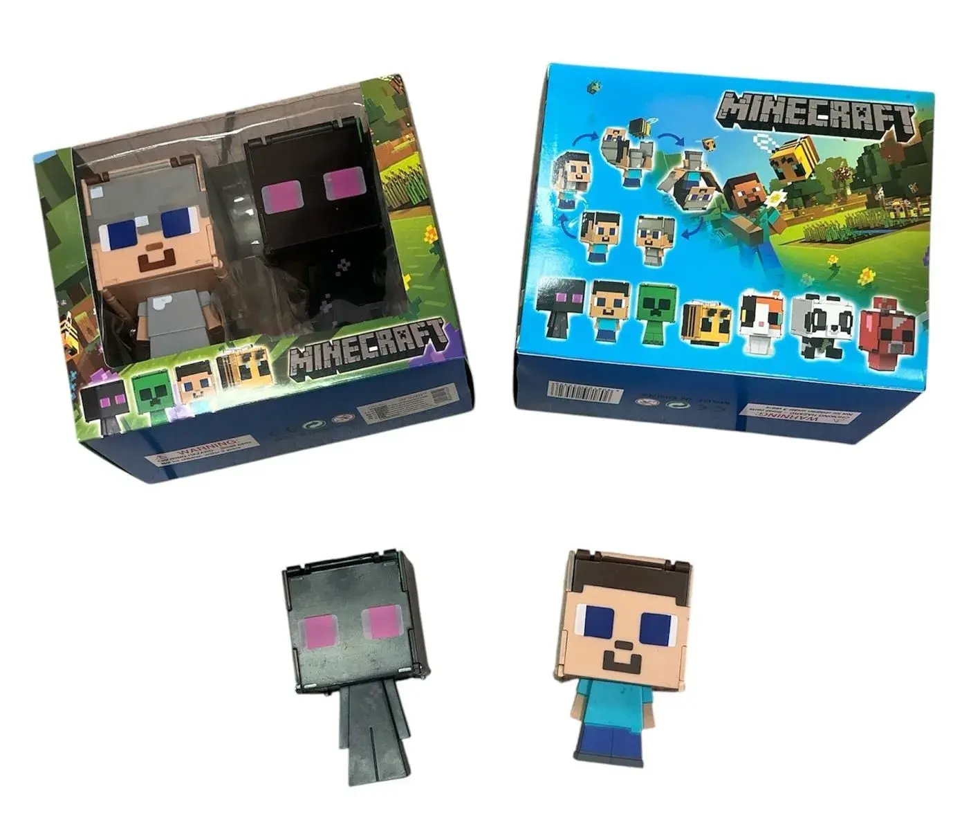 Figurki Minecraft Zestaw 6 szt. - Składane Figurki Transformacja