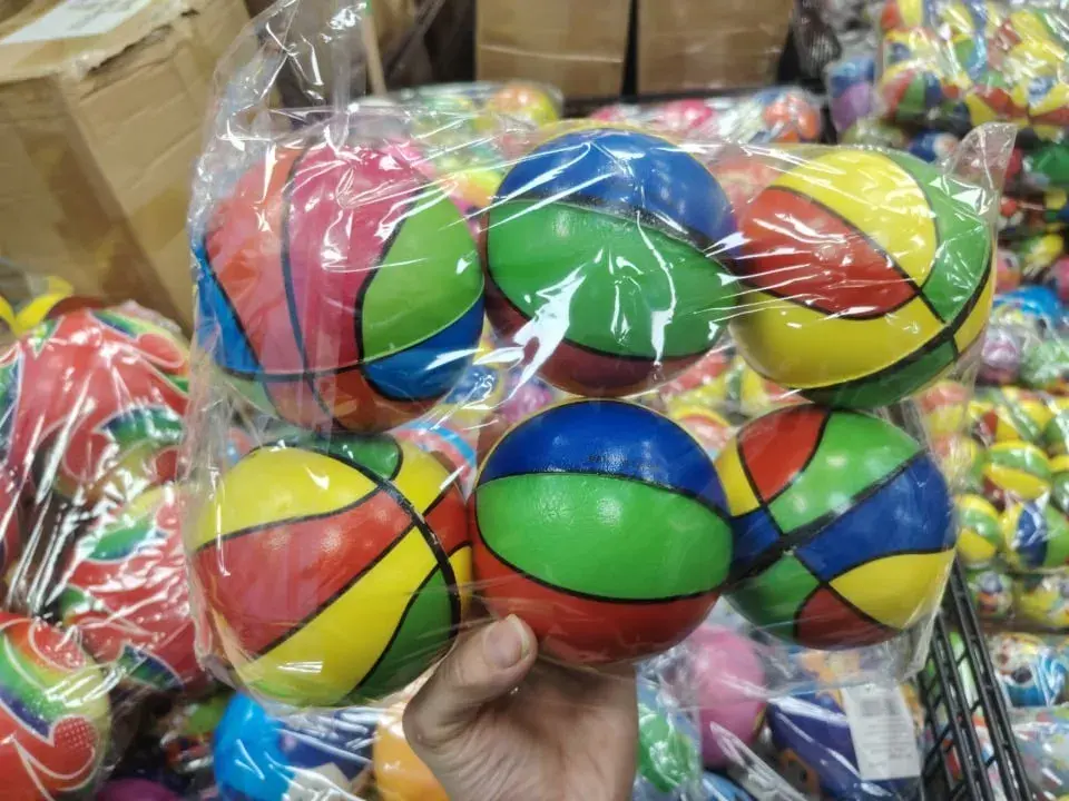 Zabawka Piłka dla Dzieci Kolorowa Piankowa 12szt PK15265