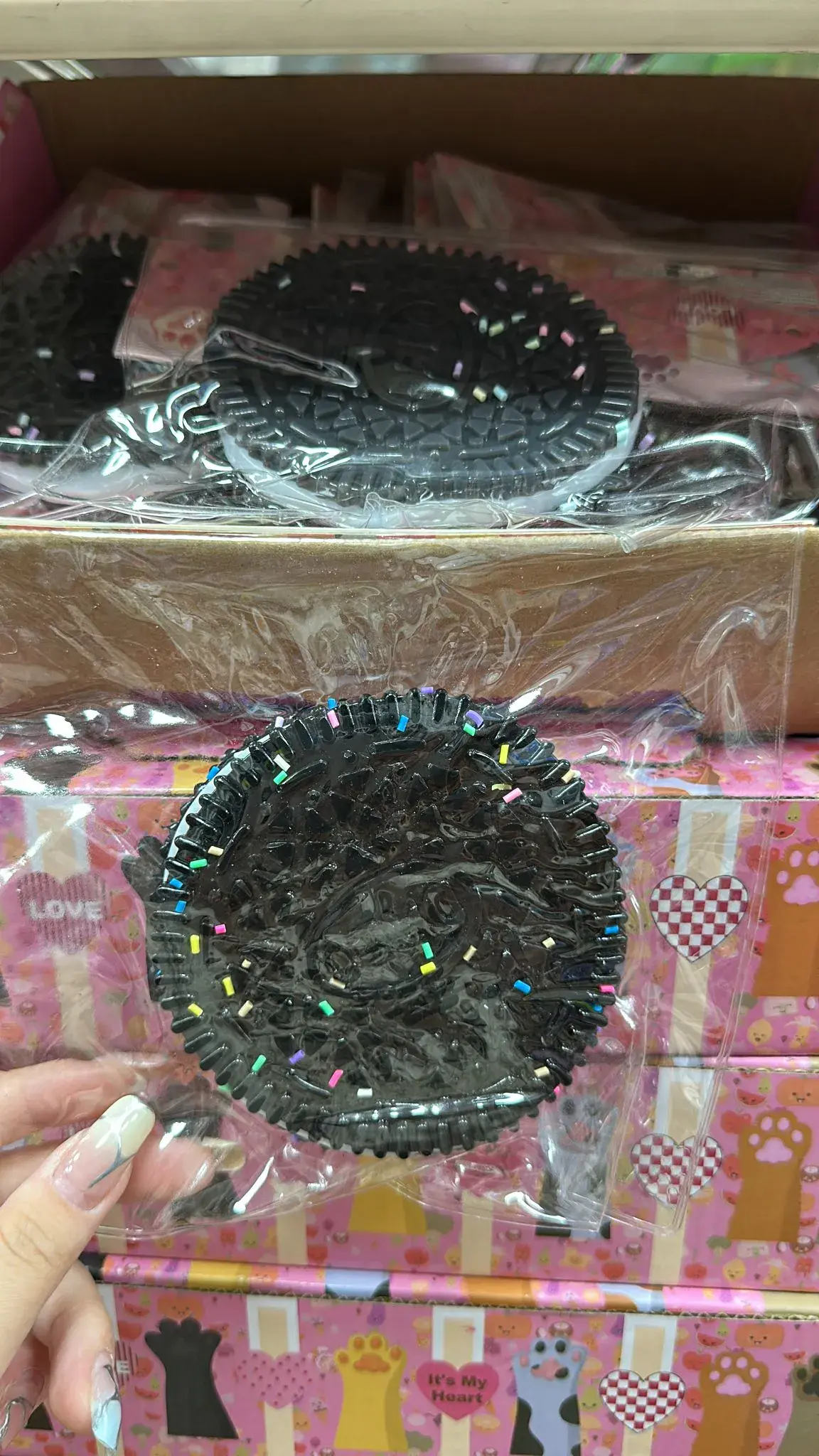 Zabawka Squeeze Toy Oreo Średni - Gniotek Ciastko z Posypką
