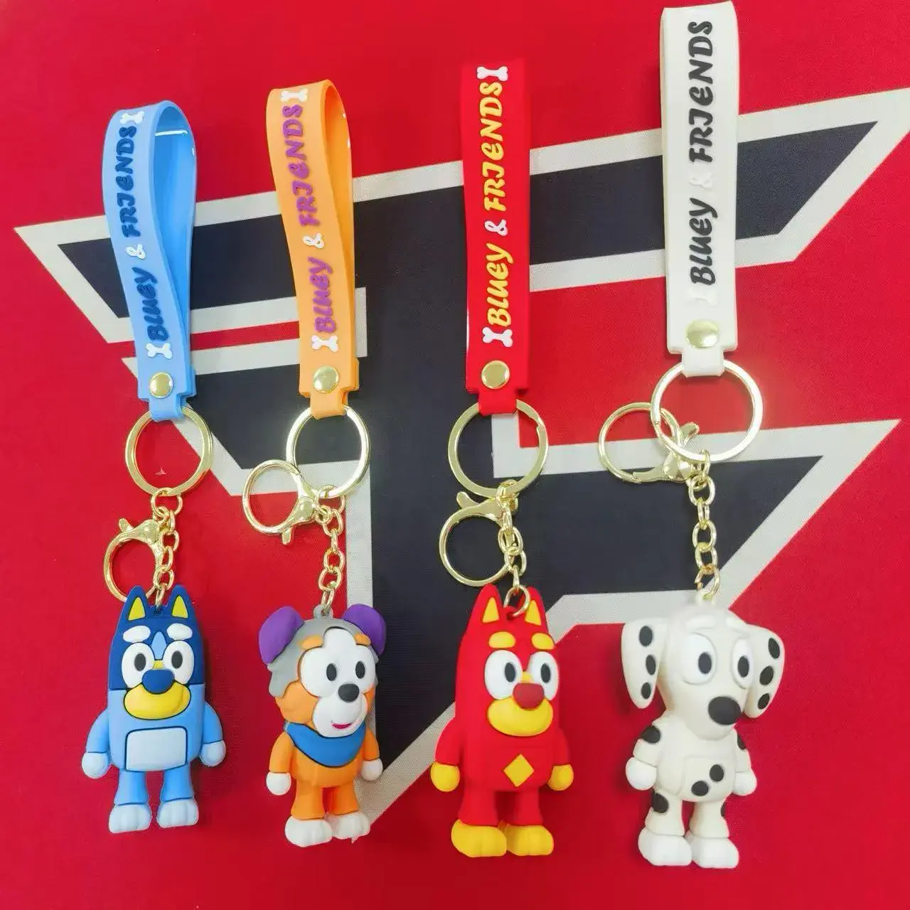 Brelok do Kluczy Bluey & Friends Silikonowy Mix Wzorów