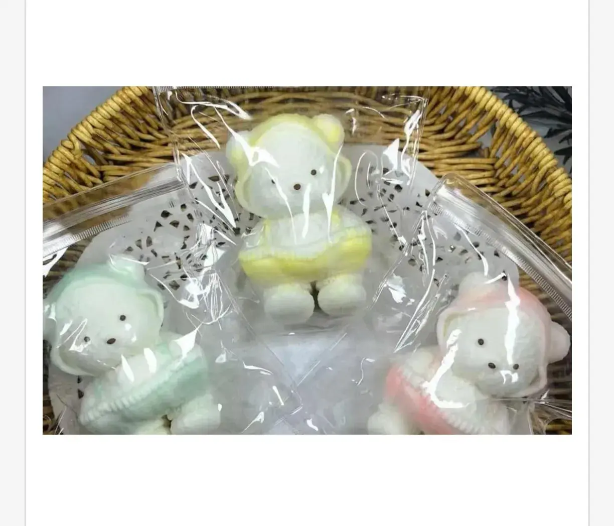 Zabawki Squeeze Toys Gniotki Misie Pastelowe 12 szt.