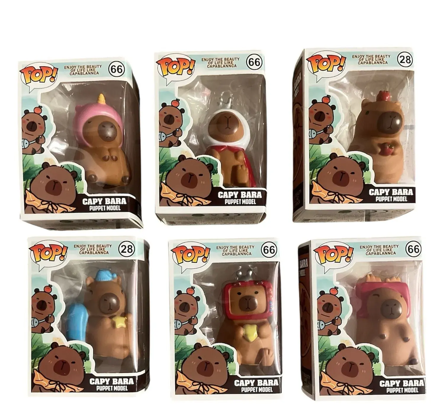 Figurki Capybara Top Pop! Puppet Model mix wzorów 12 szt.