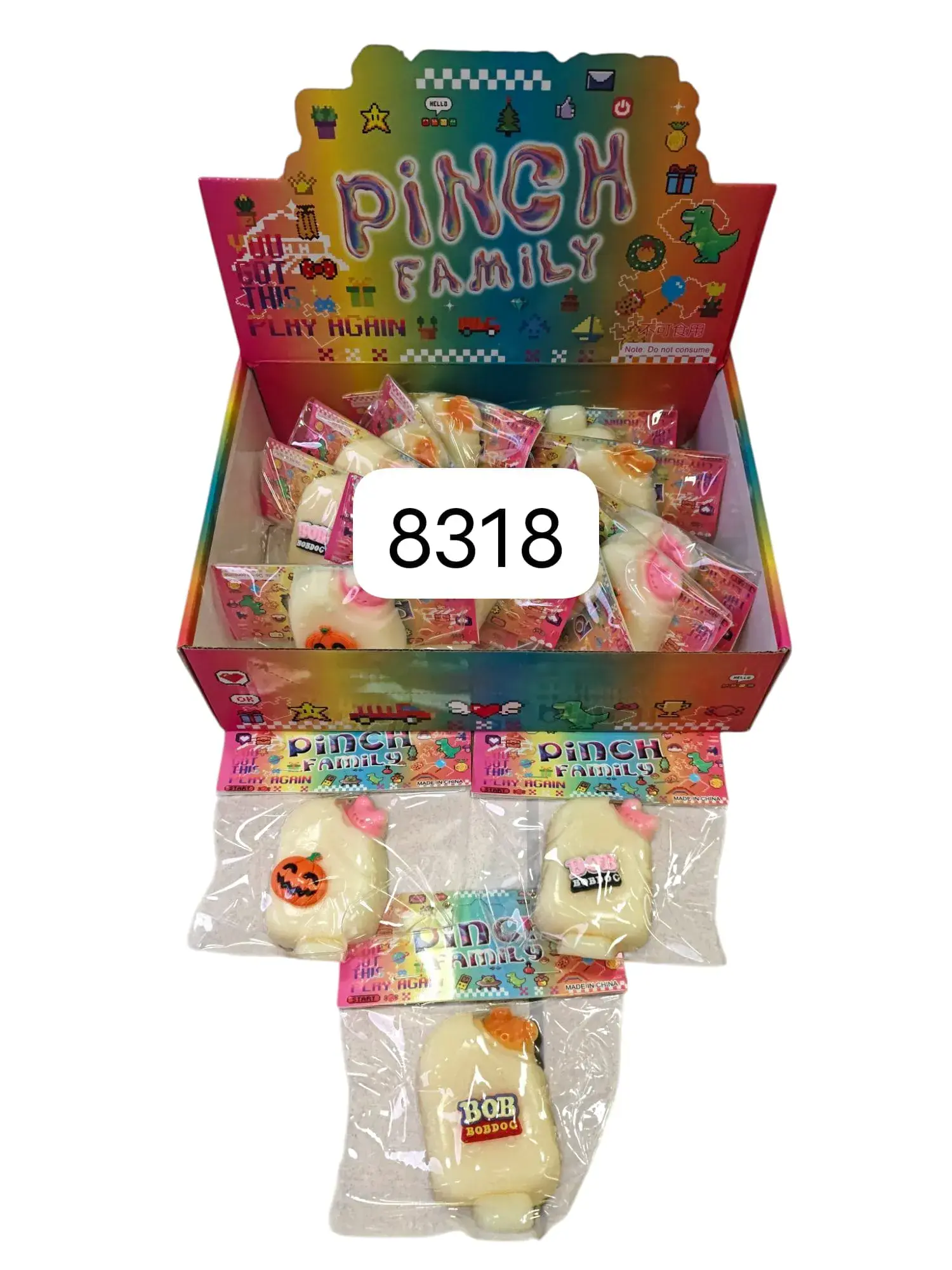 Zabawki Pinch Family Lody - Miękkie Gniotki Antystresowe 16 szt.
