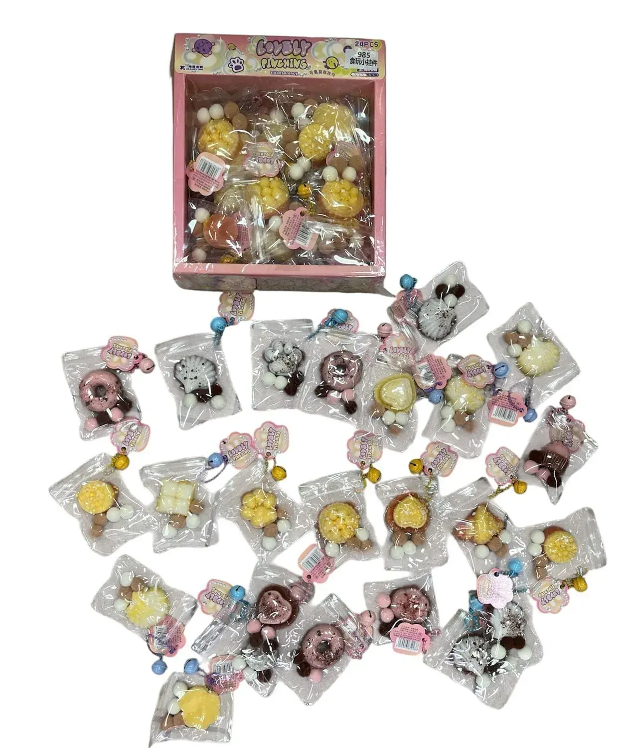 Zestaw Zabawki Squeeze Toys Łapki Mały - Gniotki z Dzwoneczkiem