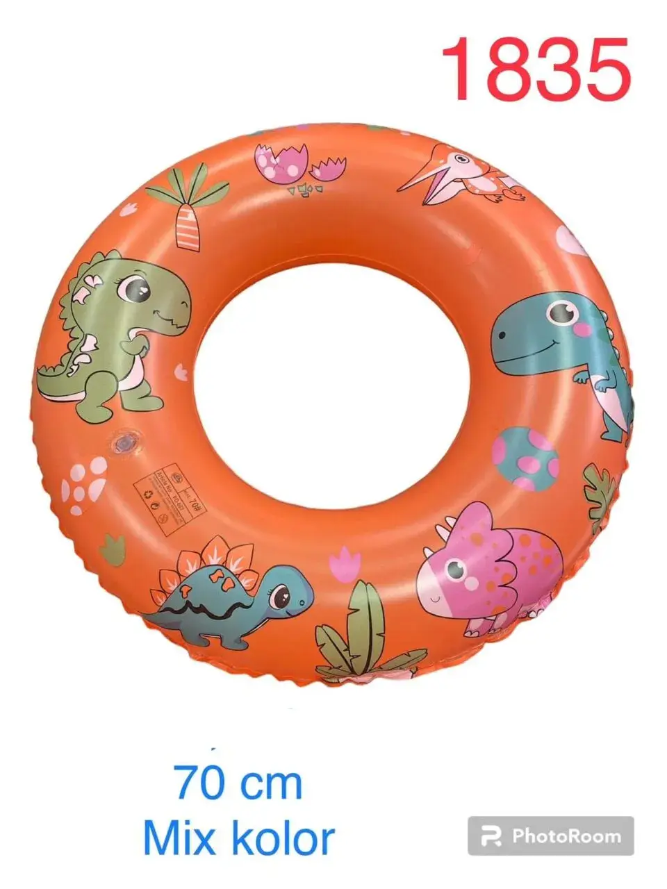 Koło dmuchane 70cm Kamizelka Wodna Dinozaury Mix