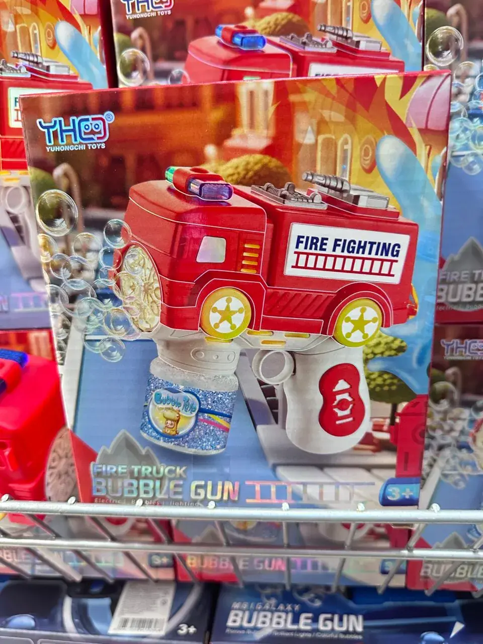 Pistolet do baniek Bubble Gun Fire Truck Straż Pożarna LED