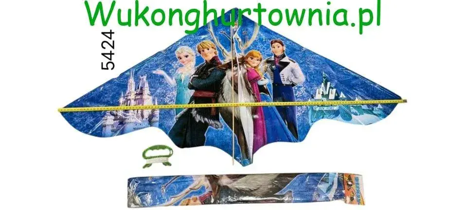 Latawiec foliowy Frozen z uchwytem i linką, 20 szt.