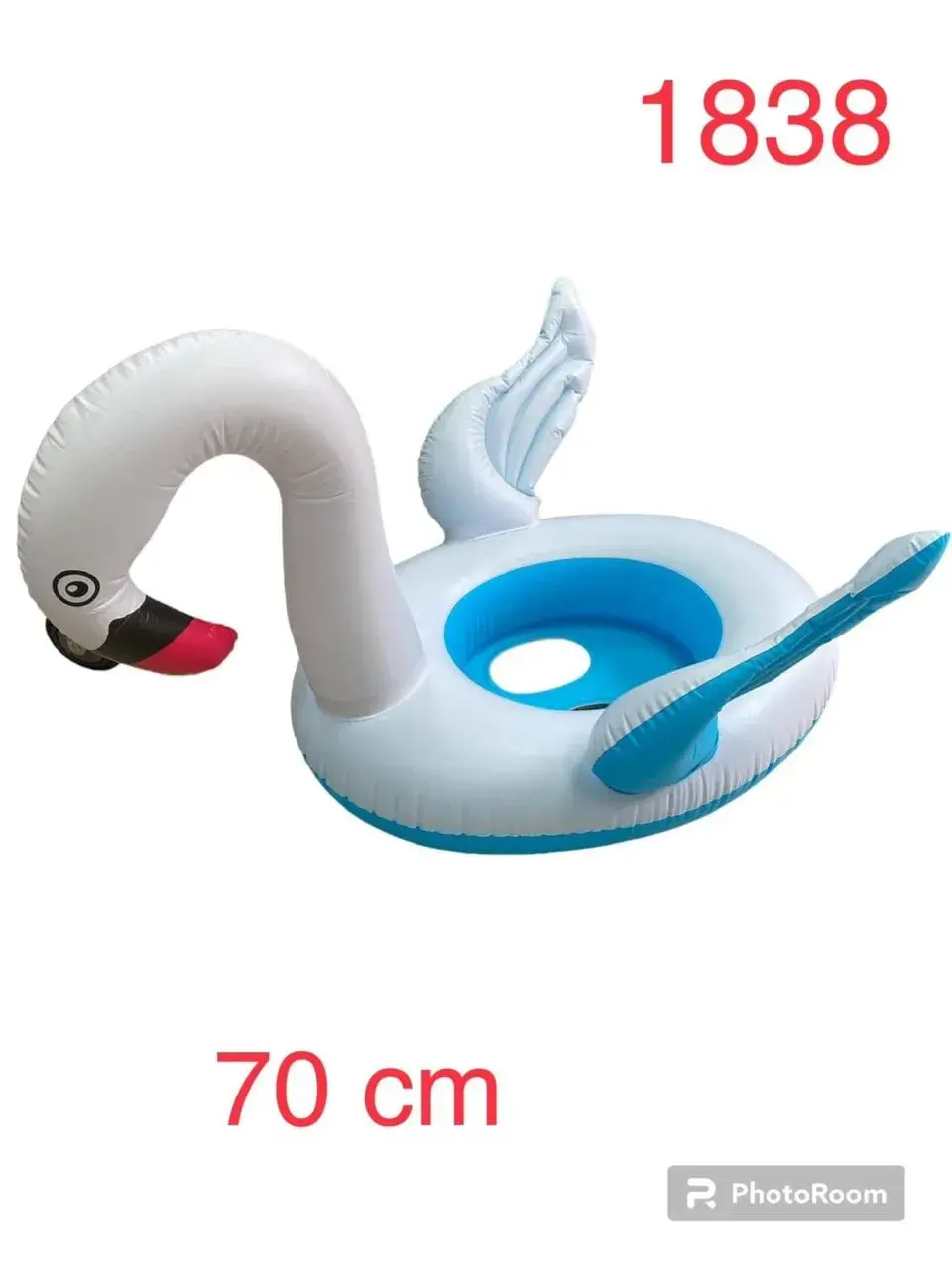 Kamizelka dmuchana 70cm koło z siedziskiem Łabędź dla dzieci