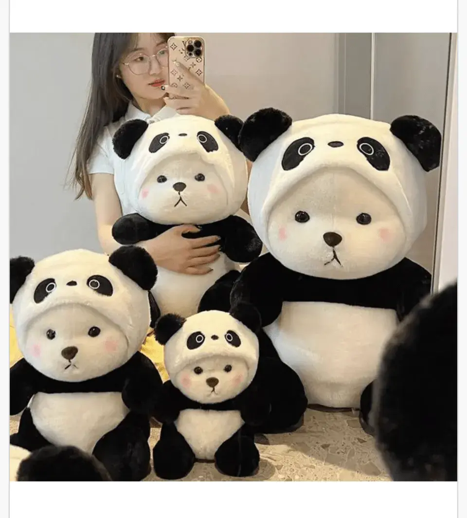 Maskotka Pluszowa Miś w Przebraniu Pandy 28cm