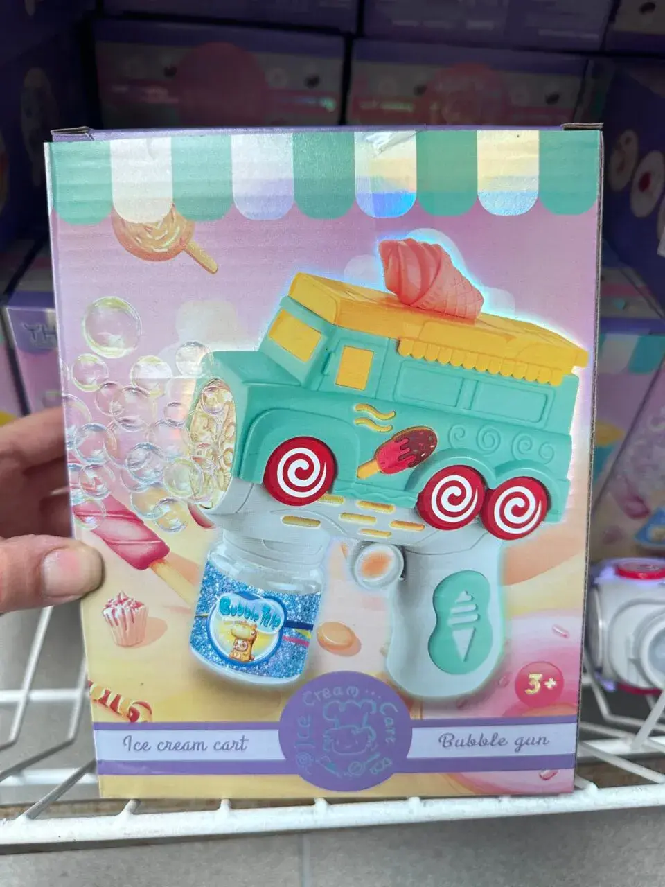 Pistolet do baniek Bubble Gun Ice Cream - Auto Lodziarnia
