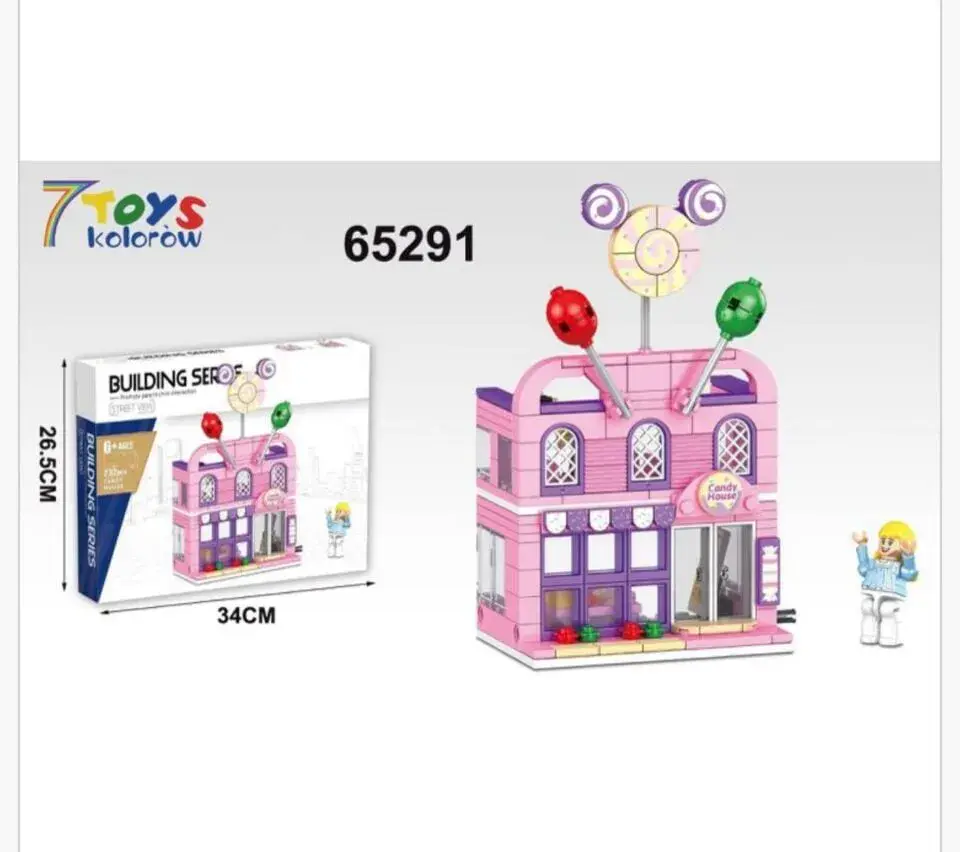 Klocki Building Series 232PCS Candy House Cukiernia 65291