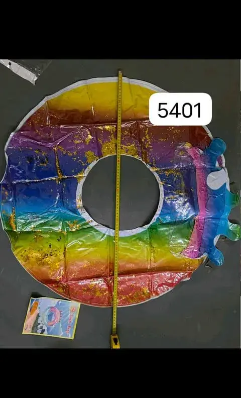 Koło do pływania tęczowe z brokatem 5401, ok. 75-80 cm