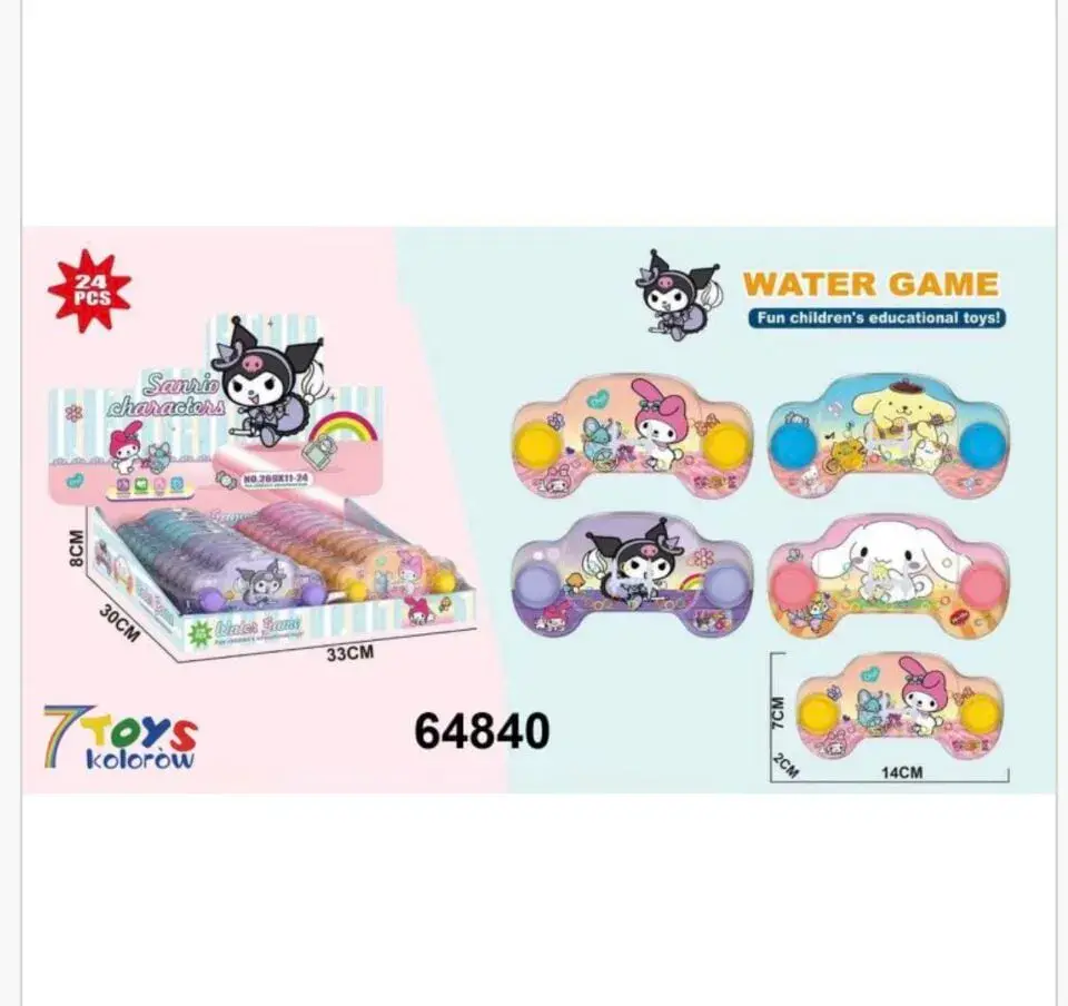Gra Wodna Sanrio 14cm Kuromi My Melody 24szt