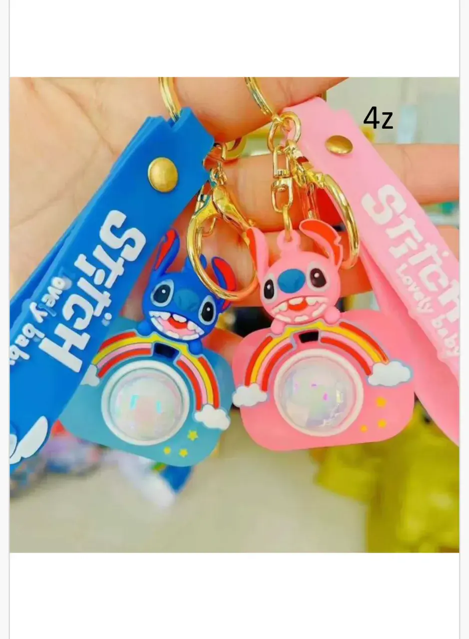 Brelok do Kluczy Stitch Aparat z Tęczą i Paskiem - 24 szt.